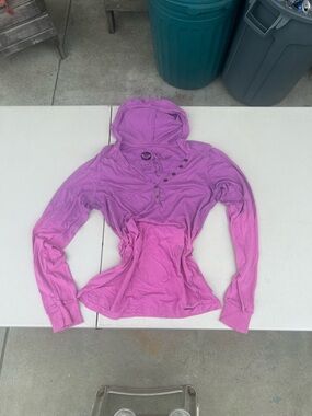 Roxy Lilac Henley Hoodie